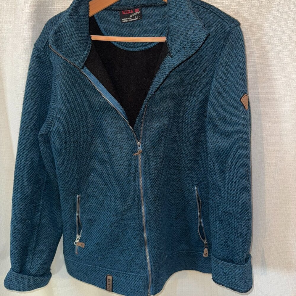 Men's Warm Fleece and Knitted Jacket